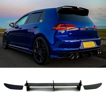 MMO For VW Golf R MK7 2013-2016 Rear Performance Diffuser Upgrade Rear Bumper Lip